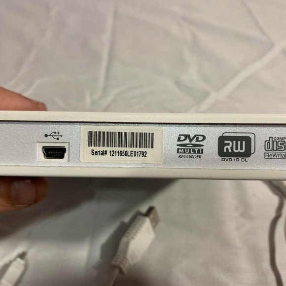 MEMOREX 8X SLIM DVD MULTI-FORMAT WHITE EXTERNAL MRX-650LE V3 RECORDER NM 03452 - Picture 8 of 12